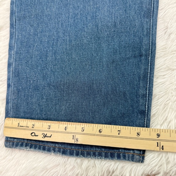 Madewell Baggy Straight Jeans in Dark Worn Indigo Wash high waisted relaxed fit - Picture 6 of 13